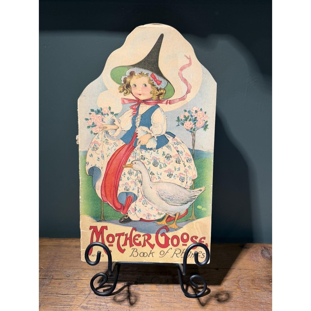 Mother Goose Book of Rhymes 1917 No.44 Margaret Evans Price Large Shape Book